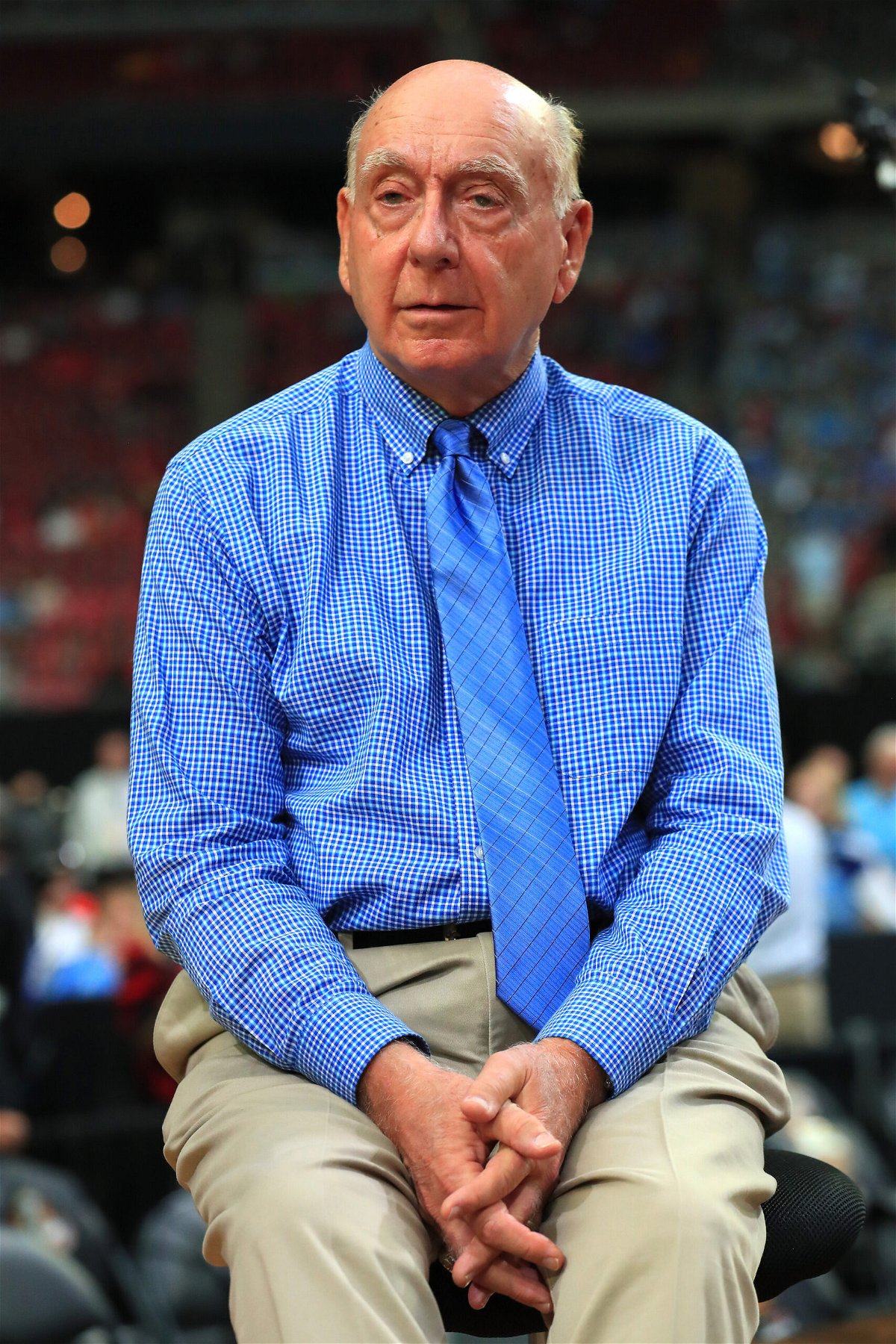 <i>Tom Pennington/Getty Images/FILE</i><br/>Famed basketball announcer Dick Vitale has lymphoma and will undergo six months of chemotherapy