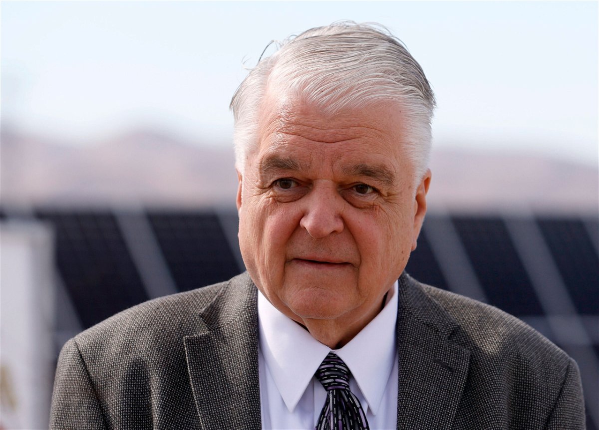 <i>Ethan Miller/Getty Images</i><br/>Nevada Gov. Steve Sisolak was injured in a two-car accident in Las Vegas Sunday