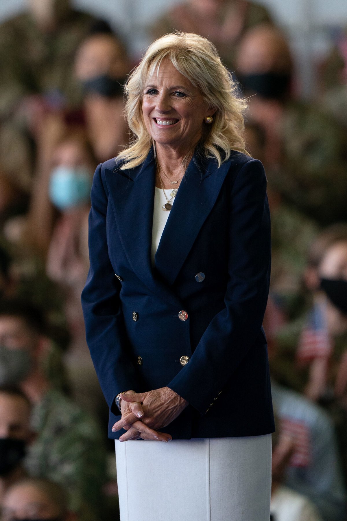 <i>Joe Giddens/WPA Pool/Getty Images</i><br/>First Lady Jill Biden on Sunday afternoon made a trip to Columbia