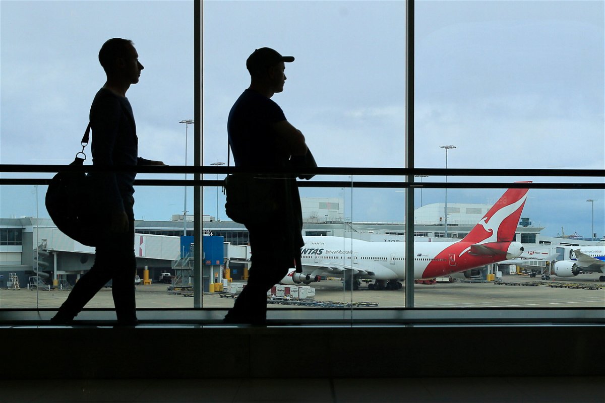 <i>Mark Evans/Getty Images</i><br/>Australia officially allows vaccinated residents to travel outside the country. Pictured is the Sydney Airport on March 10