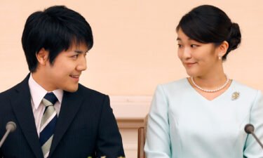 Japan's Princess Mako will marry her commoner fiance this month. The couple is seen here during a press conference on September 3