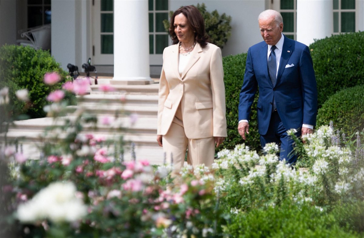 <i>SAUL LOEB/AFP/Getty Images</i><br/>President Joe Biden (right) and Vice President Kamala Harris