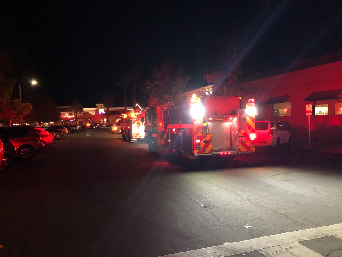 Firefighters responded to a fire in a commercial structure in Paso Robles