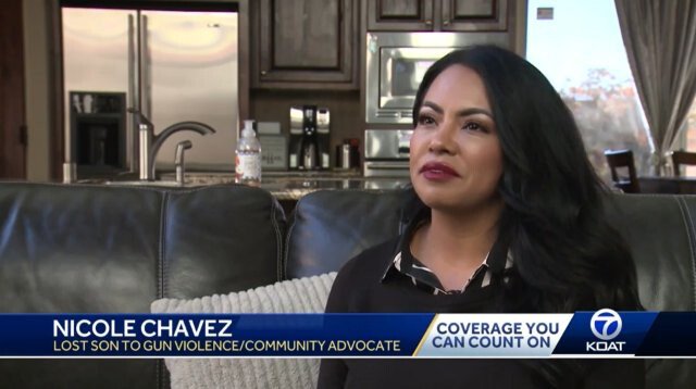 <i>KOAT</i><br/>Nicole Chavez talks about her son