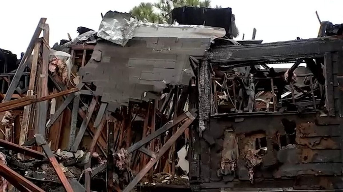<i>KTRK</i><br/>This is all that is left of a Houston homre that burned to the ground on November 25 and destroyed all of the belongings of a family of four.