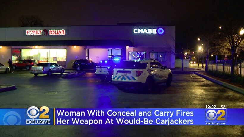 <i>WBBM</i><br/>A woman fired at a would-be carjacker when he approached her at gunpoint just as she was getting into her car in the parking lot of the Chase Bank at 10260 S. Michigan Ave.