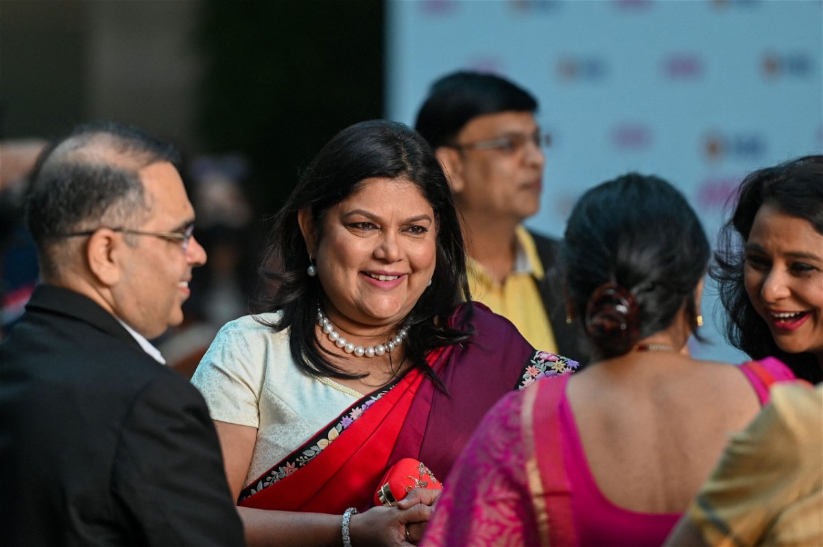 <i>PUNIT PARANJPE/AFP/Getty Images</i><br/>India's latest billionaire Falguni Nayar