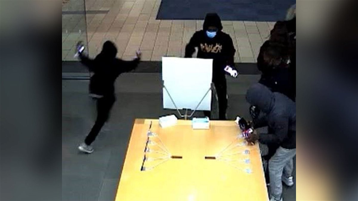 <i>Santa Rosa Police Department</i><br/>Stills from surveillance footage of a new smash and grab robbery that occurred Wednesday