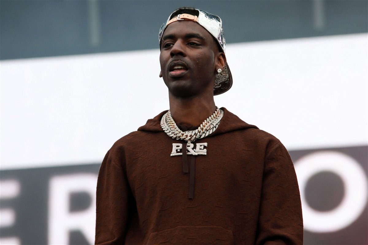 <i>Jason Mendez/Getty Images</i><br/>Young Dolph performs during Rolling Loud New York 2021 at Citi Field in New York City on October 30
