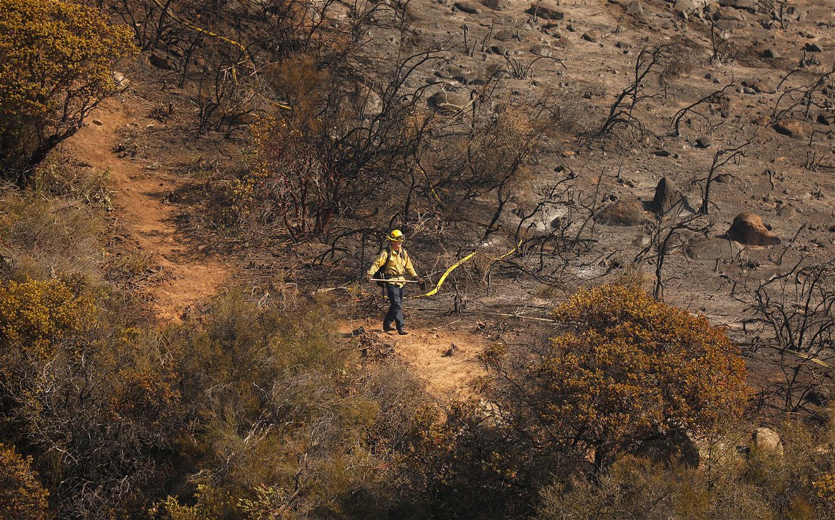 <i>Al Seib/Los Angeles Times/Getty Images</i><br/>A red flag warning in Southern California means wildfires could spark over the Thanksgiving holiday.