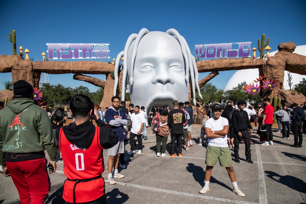 <i>Amy Harris/Invision/AP</i><br/>Festival goers are seen on day one of the Astroworld Music Festival at NRG Park on Friday