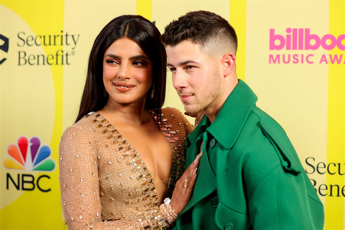 <i>Rich Fury/Getty Images</i><br/>Priyanka Chopra Jonas and Nick Jonas pose at the Billboard Music Awards in May.