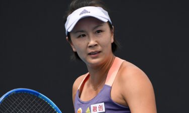 China's Peng Shuai during her first round singles match at the Australian Open tennis championship in Melbourne