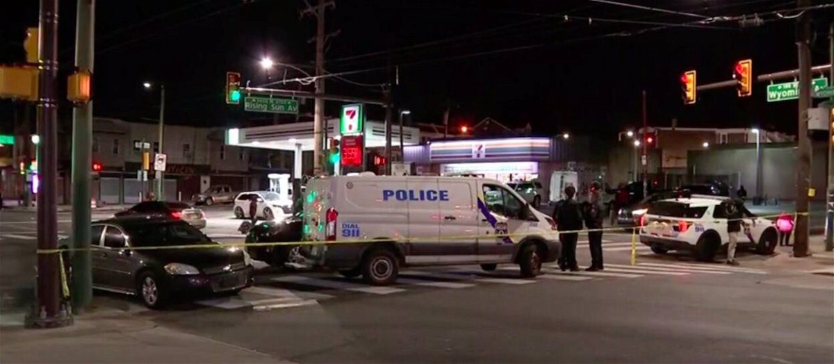 <i>KYW</i><br/>Police say two men are being questioned after a 14-year-old boy was shot and killed while waiting on a bus.