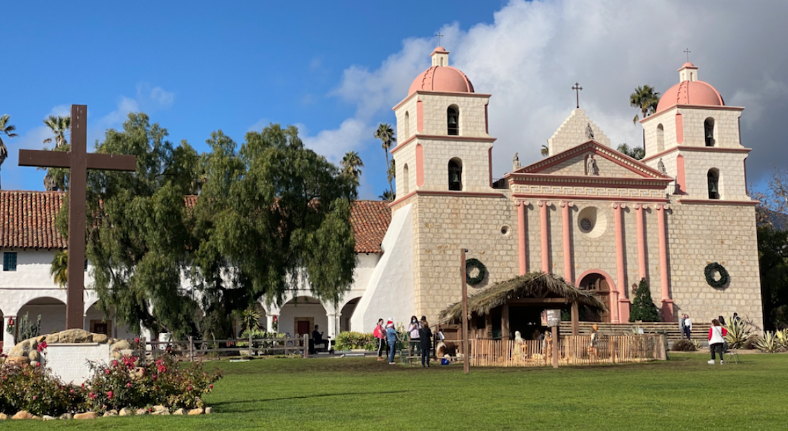The Santa Barbara Mission returns its choir and brass to the Christmas services.