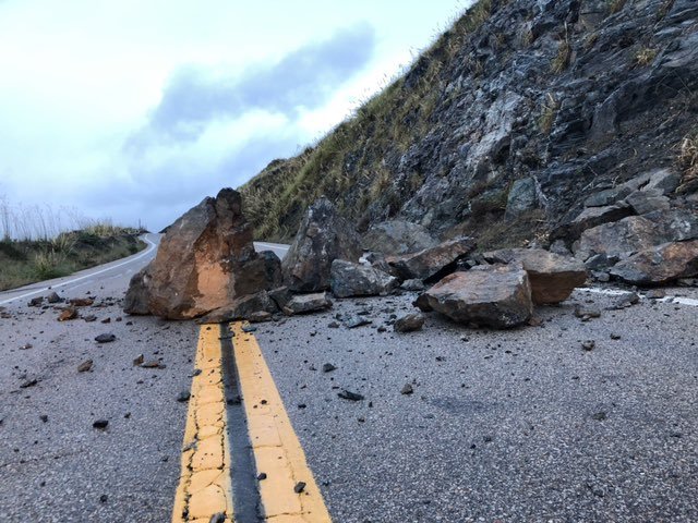 Highway 1 in Monterey County will remain closed between Ragged Point and Deetjen’s Big Sur Inn to allow for removal and debris 