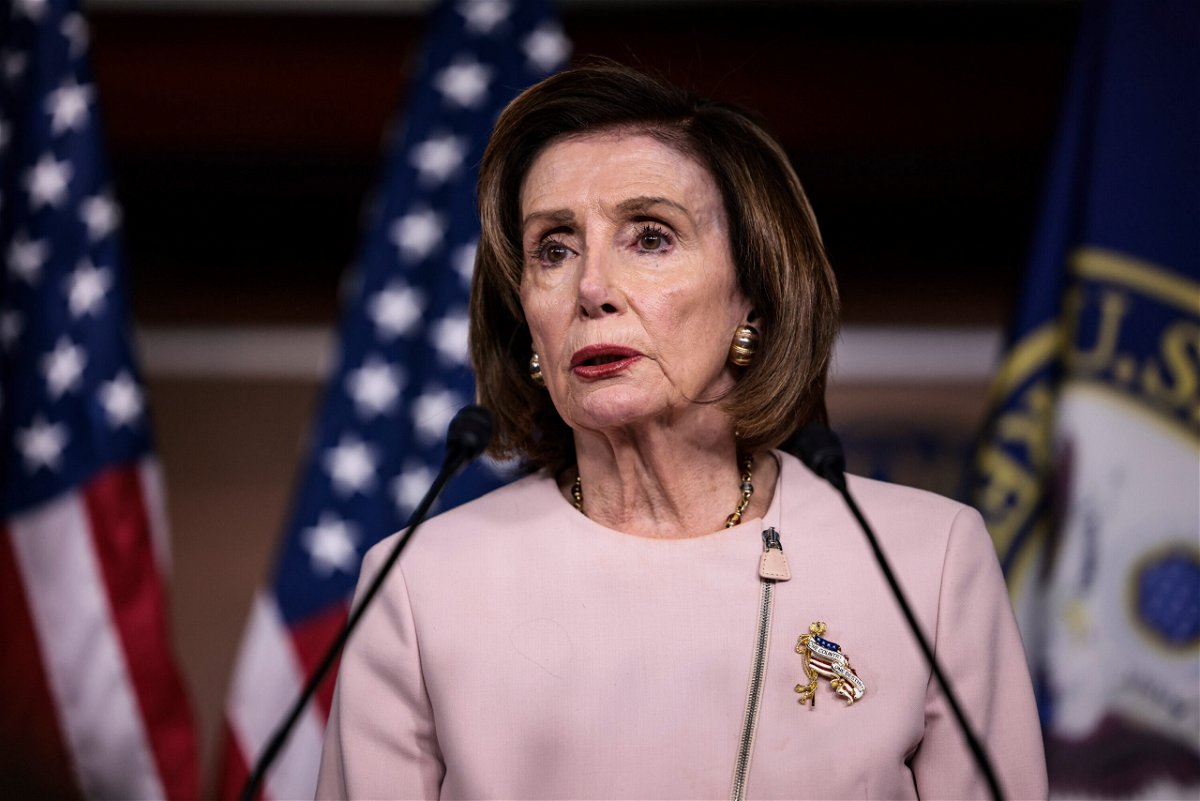 <i>Anna Moneymaker/Getty Images</i><br/>House Speaker Nancy Pelosi announced a slate of events around the US Capitol next week to commemorate the one-year anniversary of the January 6 insurrection.