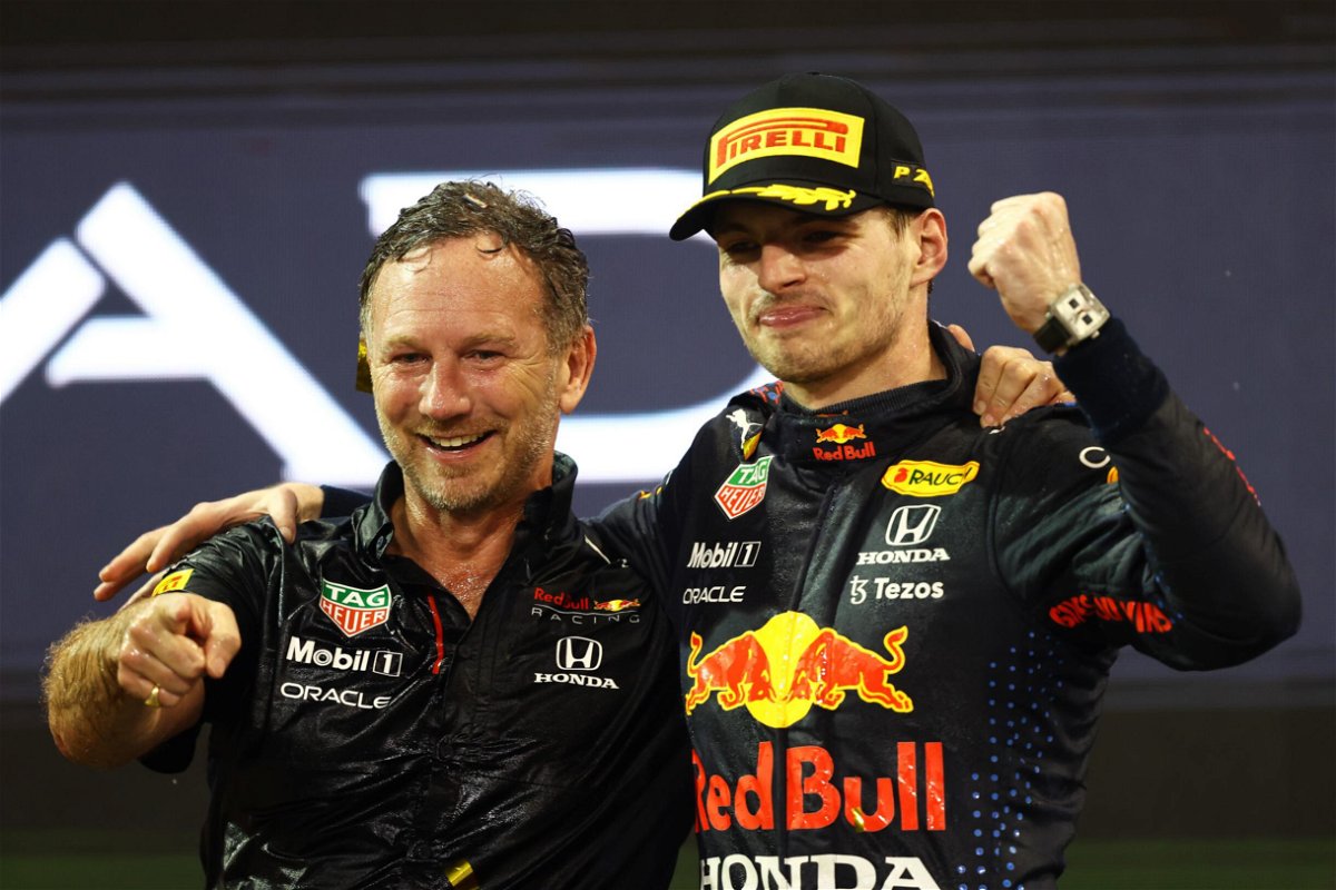 <i>Bryn Lennon/Getty Images Europe/Getty Images</i><br/>Red Bull Racing team principal Christian Horner says the decision to allow racing on the last lap of Sunday's Abu Dhabi Grand Prix was 