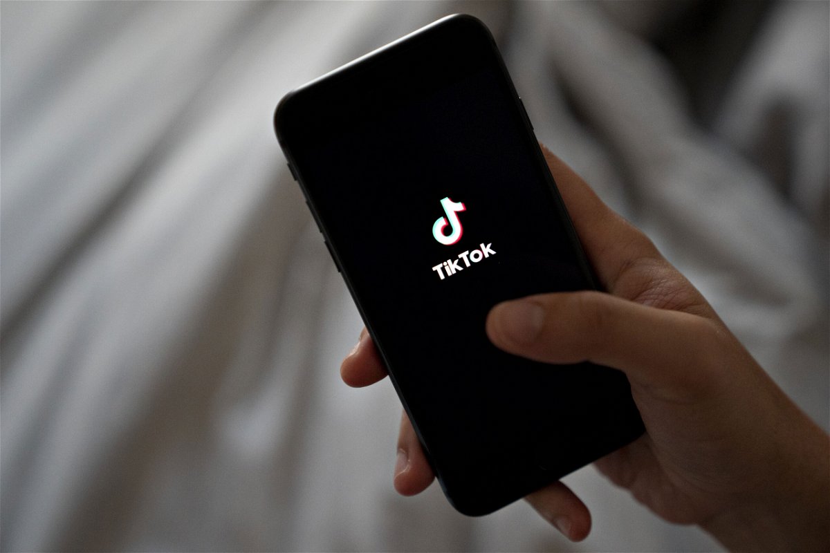 <i>Andrew Harrer/Bloomberg/Getty Images</i><br/>Signage for ByteDance Ltd.'s TikTok app is displayed on a smartphone in an arranged photograph taken in Arlington