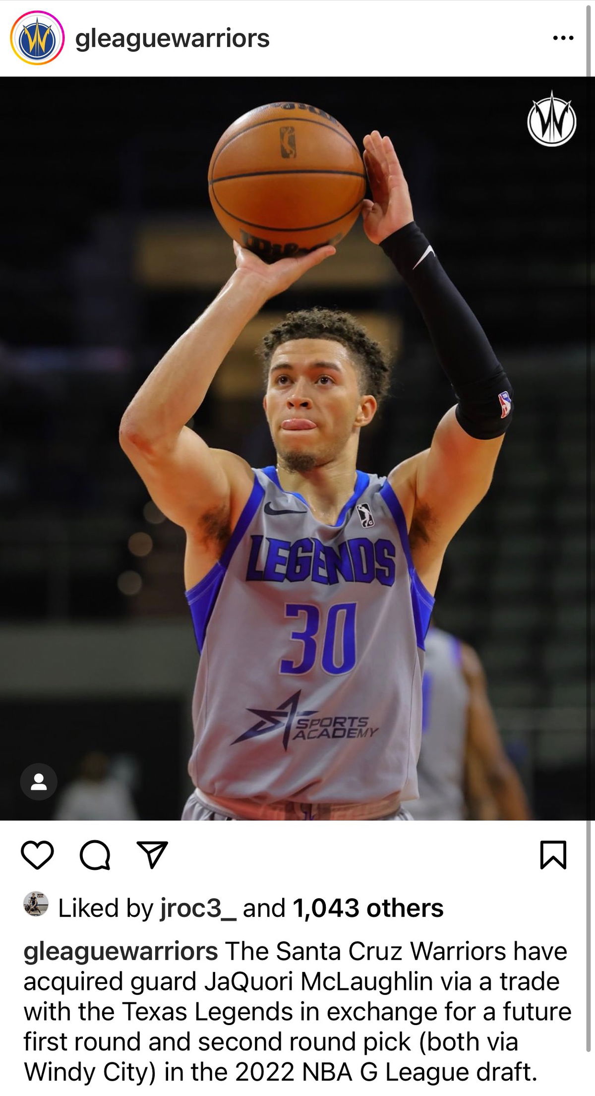 Former UCSB star JaQuori McLaughlin traded to Santa Cruz Warriors