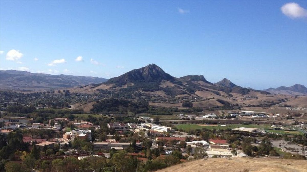 Bishop Peak as seen from the Cal Poly P