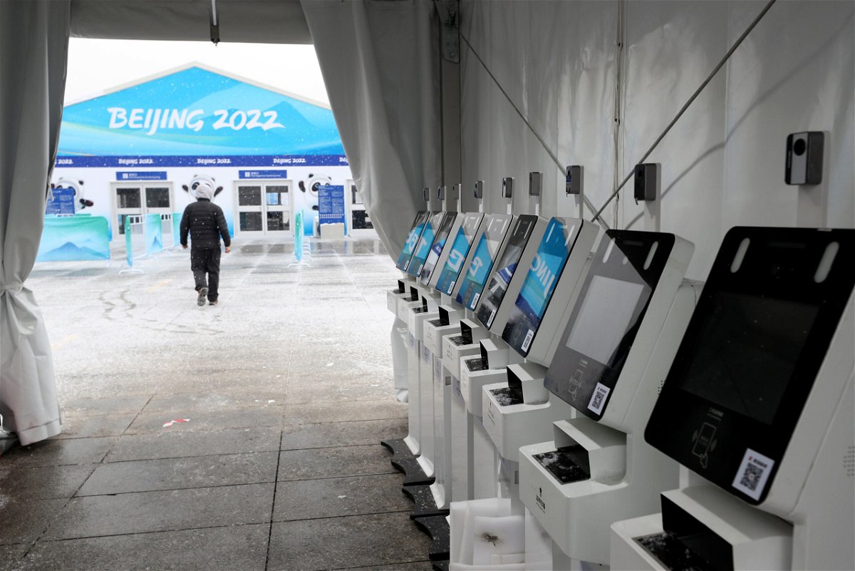 <i>Zhang Yu/China News Service/Getty Images</i><br/>Beijing's Olympic 'bubble' will be the most ambitious Covid-19 quarantine ever attempted. A security checkpoint in the Olympic Park in downtown Beijing is pictured here.
