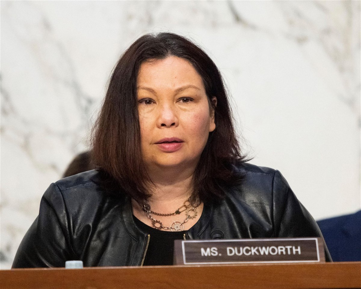 <i>Michael Brochstein/Sipa USA/AP</i><br/>U.S. Senator Tammy Duckworth is introducing legislation aimed at helping families of fallen law enforcement officers qualify for benefits if the officers die by suicide after experiencing trauma as a result of their work