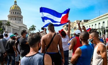 Cubans demonstrate in rare protests in Havana on July 11