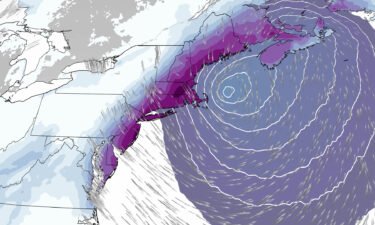 A winter storm with the intensity of a hurricane