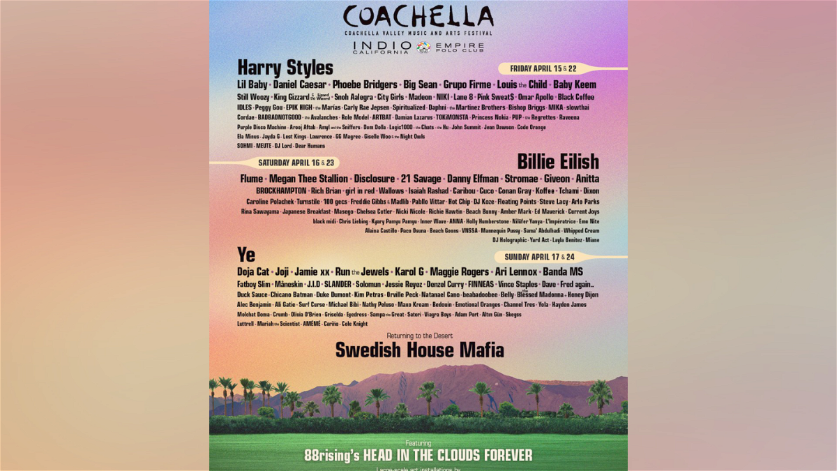 The Coachella 2022 lineup has been released