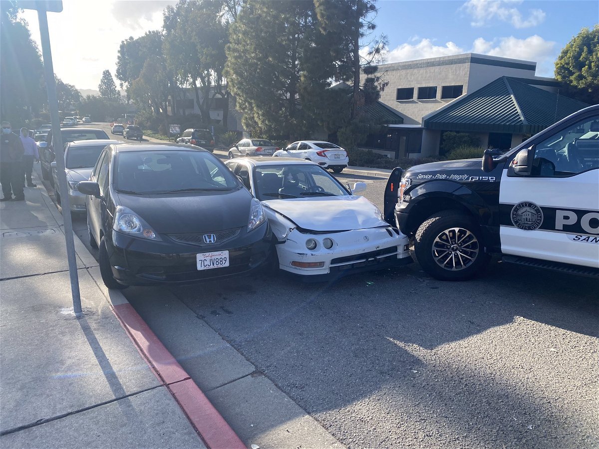 Nipomo Man Arrested After Vehicle Theft And Collision With San Luis Obispo Police Vehicle News 