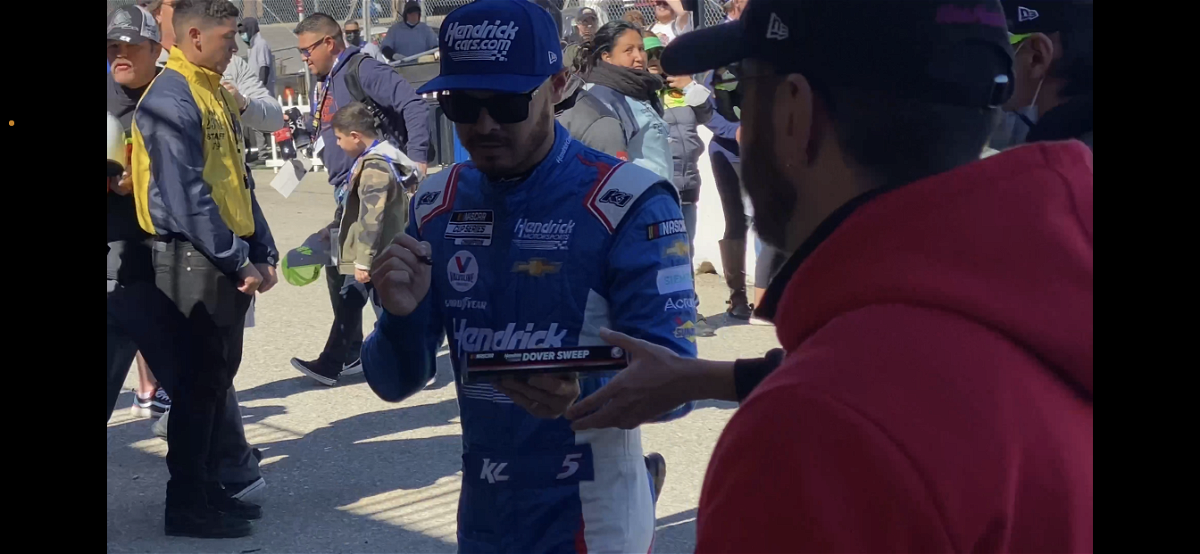 NASCAR fans from the Central Coast are at the Auto Club Speedway where they say they get  to meet some of the drivers up close.