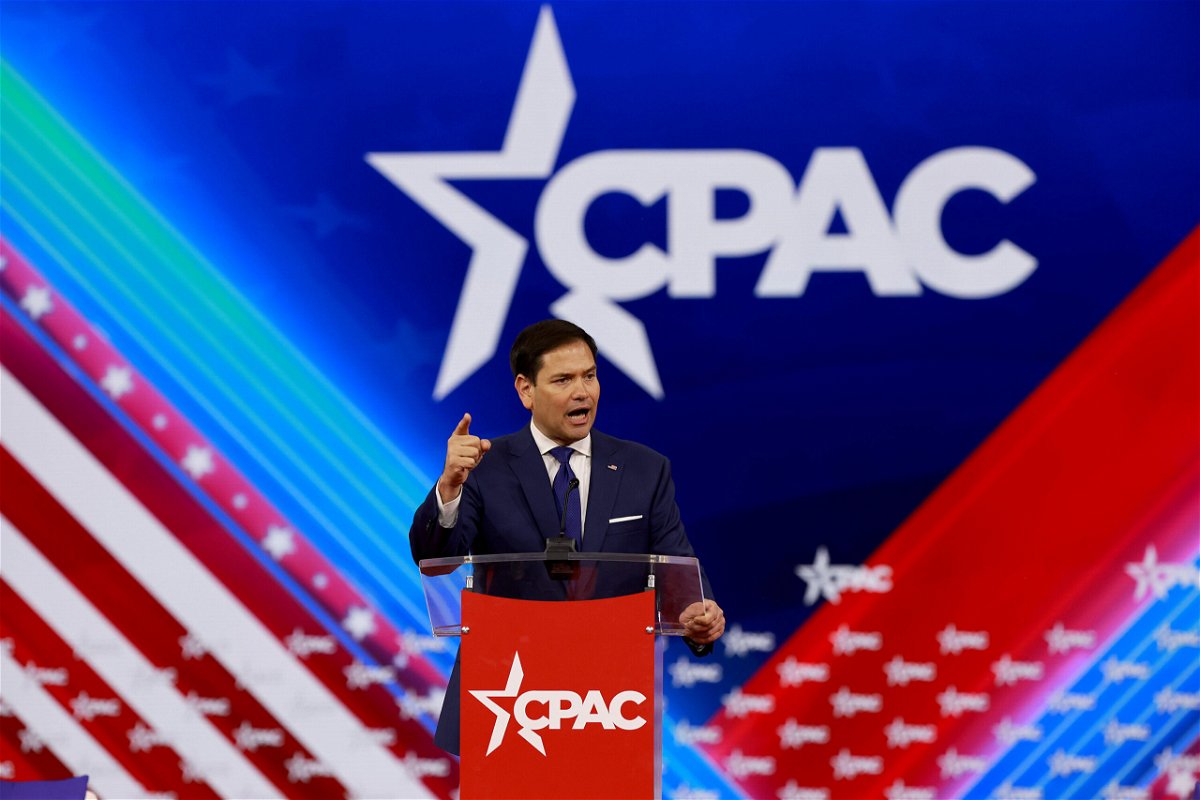 <i>Joe Raedle/Getty Images</i><br/>Sen. Marco Rubio speaks during the Conservative Political Action Conference (CPAC) at The Rosen Shingle Creek on February 25 in Orlando