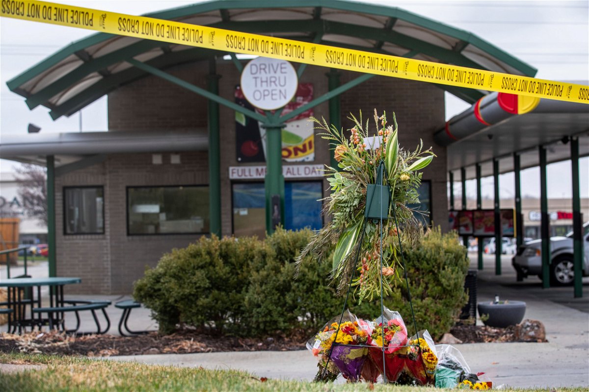 <i>CHRIS MACHIAN/AP</i><br/>A memorial for the victims was set up in November 2020 at Sonic Drive-In in Bellevue