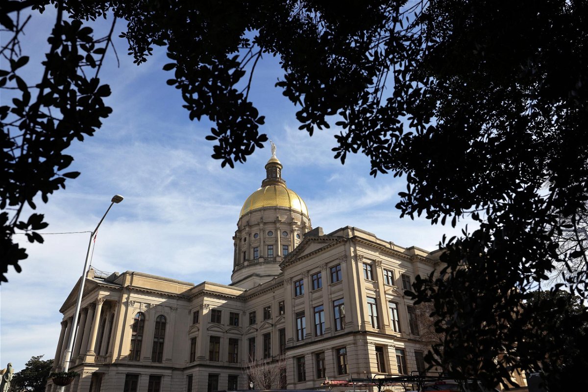 <i>Michael M. Santiago/Getty Images</i><br/>The Georgia State Capitol is seen on January 06