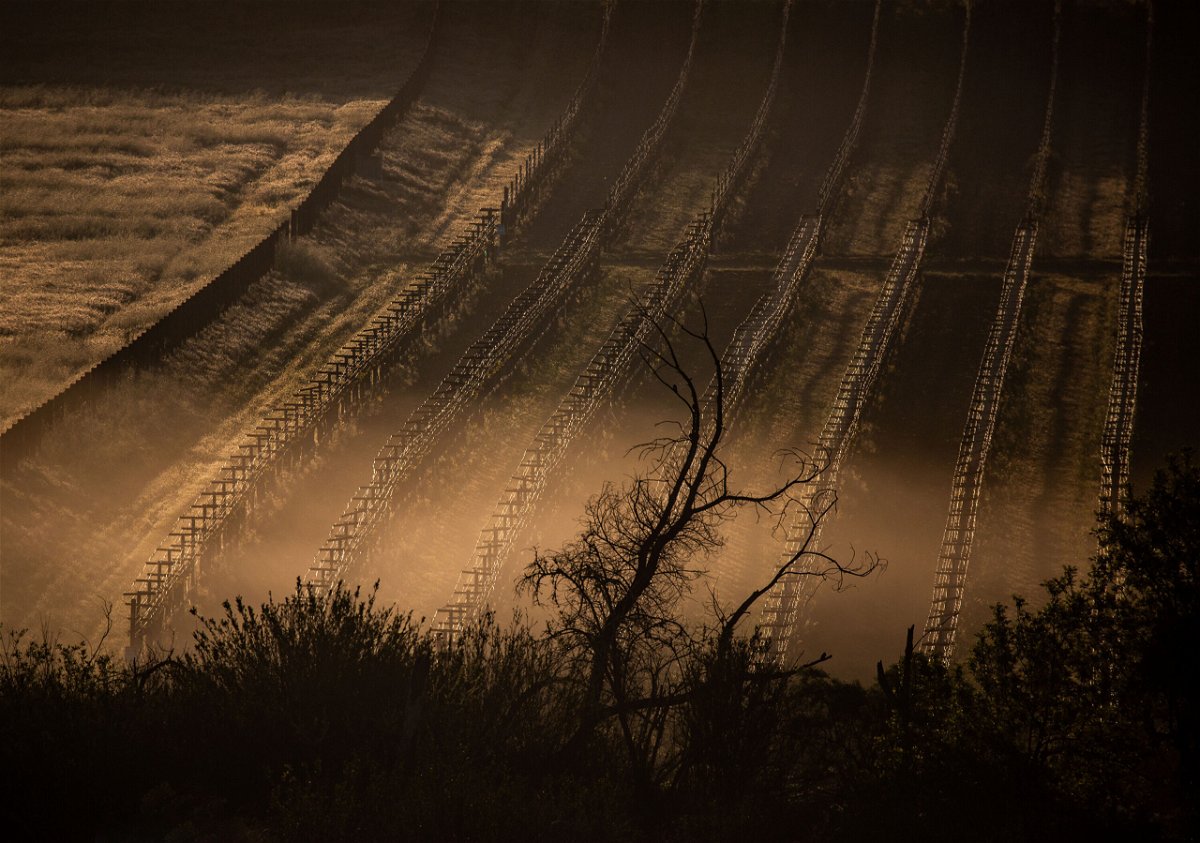 <i>George Rose/Getty Images</i><br/>Southern California businesses and residents are asked to reduce outdoor watering due to drought conditions. Freezing morning temperatures trigger the overhead sprinkler frost protection systems in this vineyard on April 15