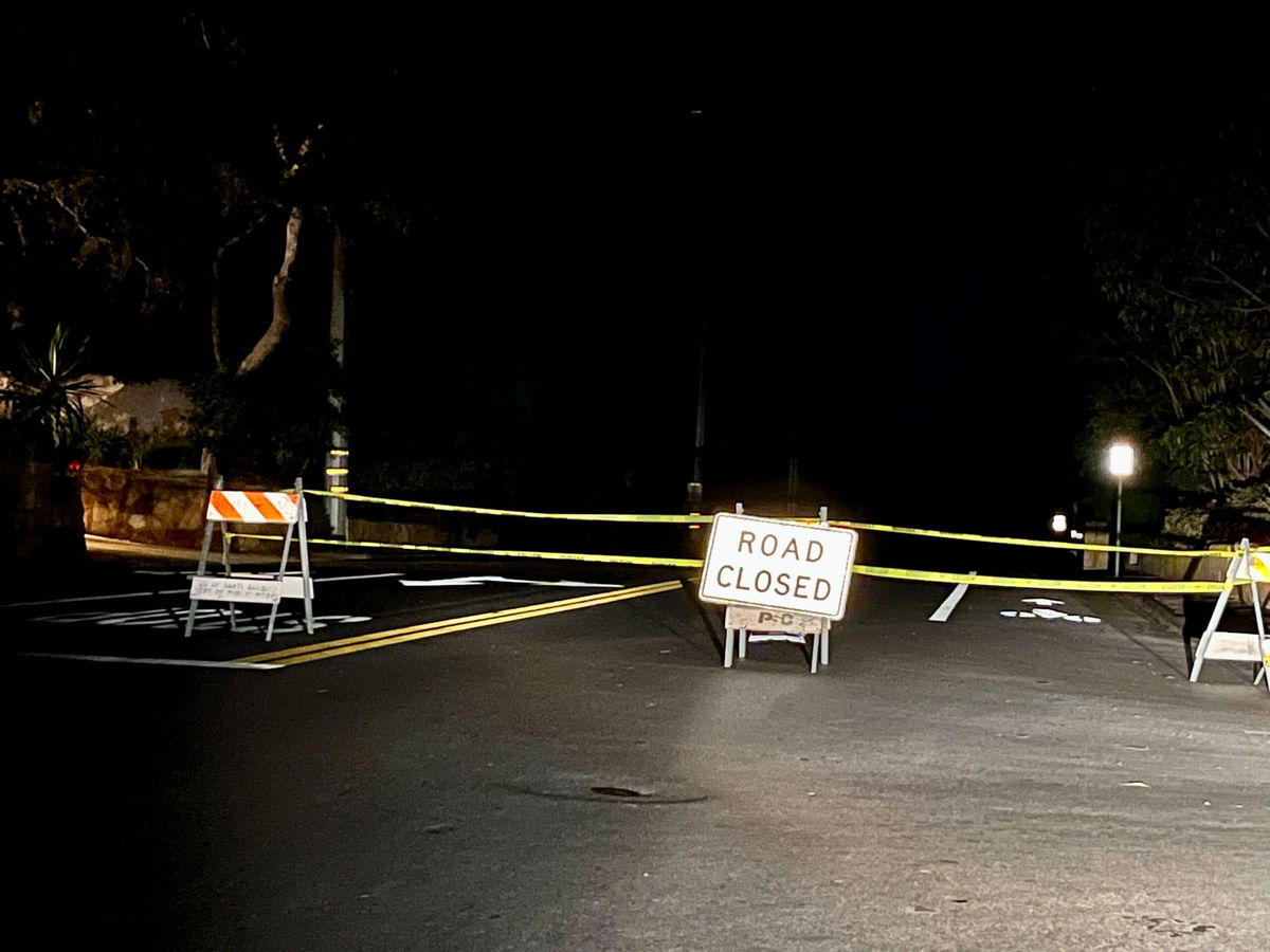 Power outage in Montecito due to strong winds and large fallen tree