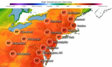 Afternoon temperatures could climb into the 90s around the region