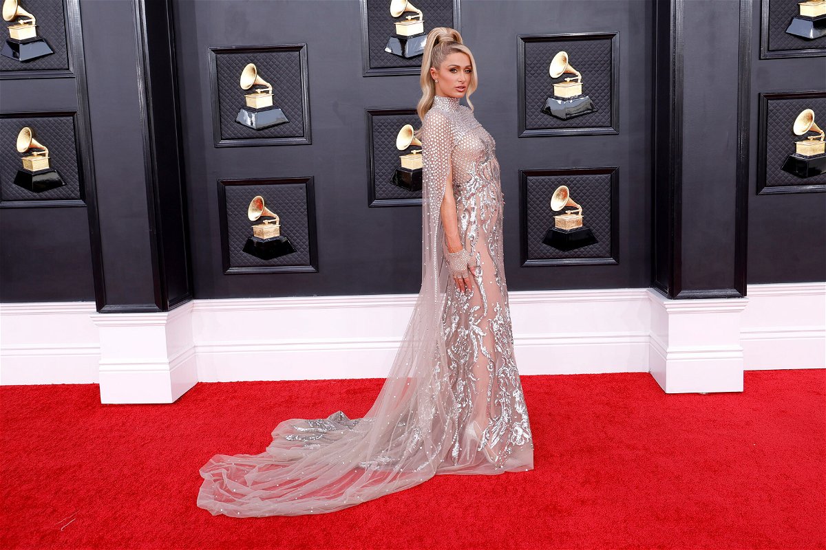 <i>Frazer Harrison/The Recording Academy/Getty Images</i><br/>Paris Hilton attends the 64th Annual Grammy Awards in her 