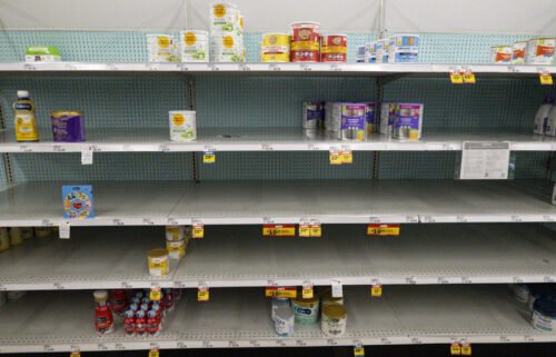 Families ration baby formula for children as the shortage worsens.