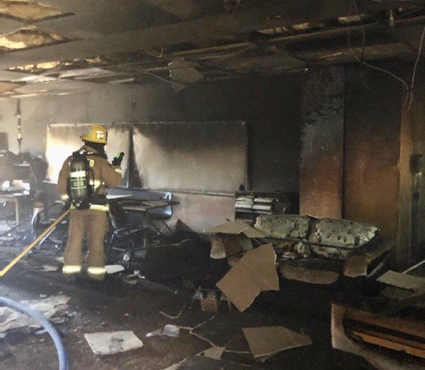Classroom fire at Joe Nightingale Elementary School in Orcutt on June 19, 2022.
