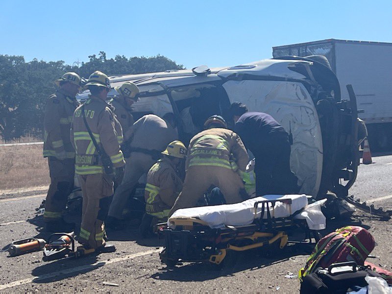 Patient Extricated From Car After Rollover Accident Near Los Alamos ...