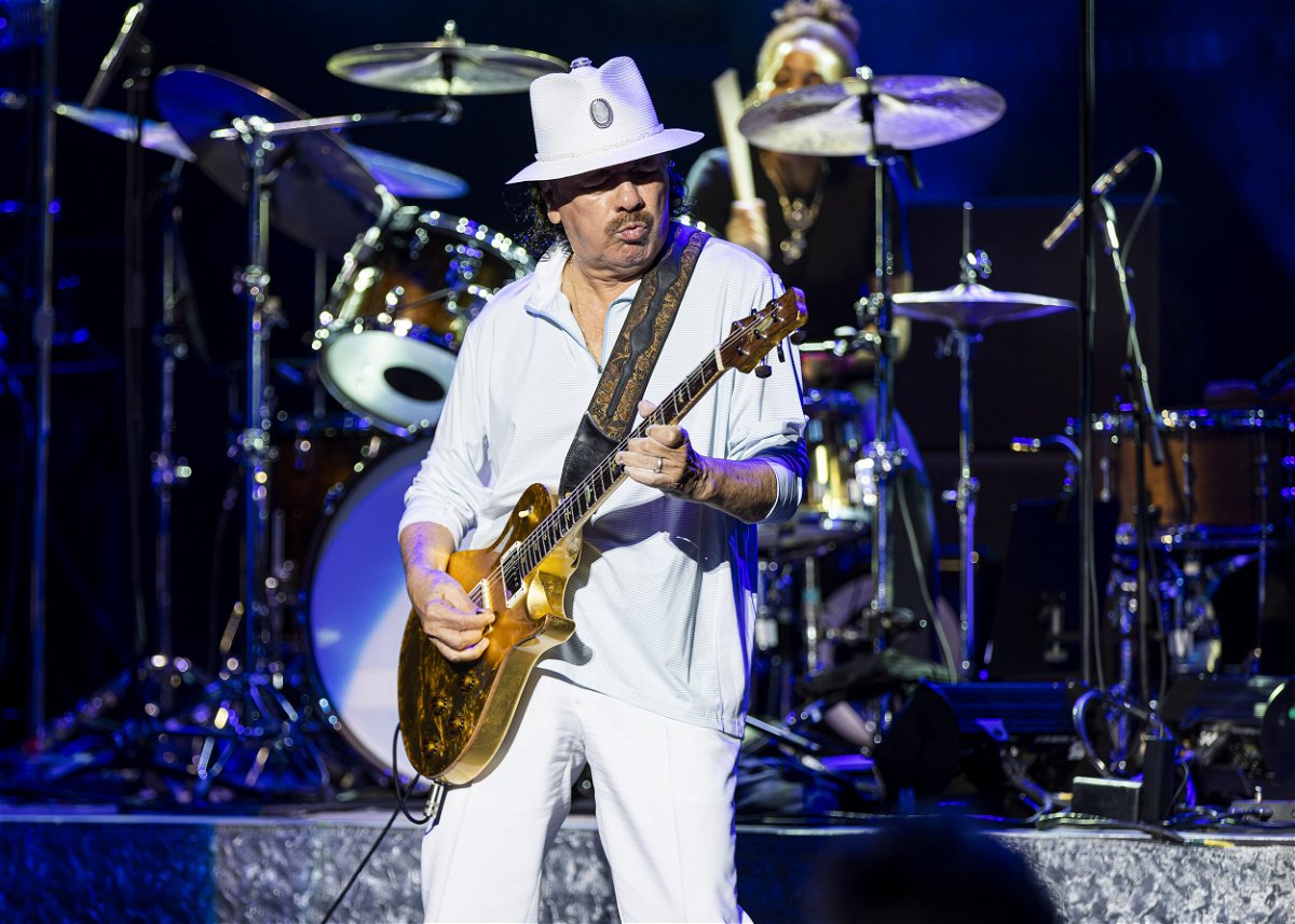 Carlos Santana was performing at Pine Knob Music Theatre on July 5 in Clarkston