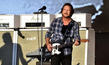 Eddie Vedder of Pearl Jam headlines the Great Oak Stage as American Express present BST Hyde Park at Hyde Park on July 9 in London