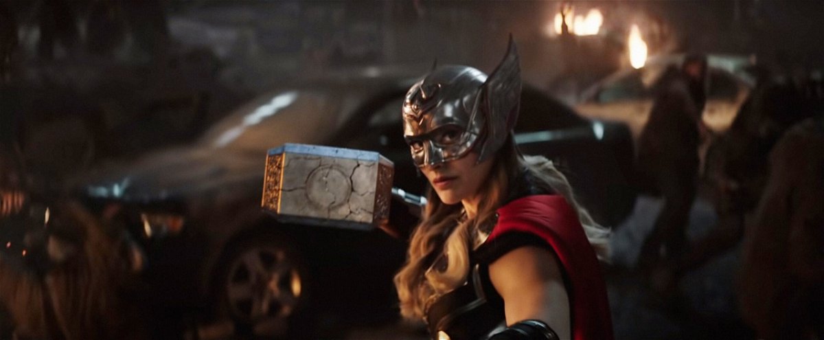 Natalie Portman returns to the Marvel Cinematic Universe as a female version of the Asgardian god in "Thor: Love and Thunder."