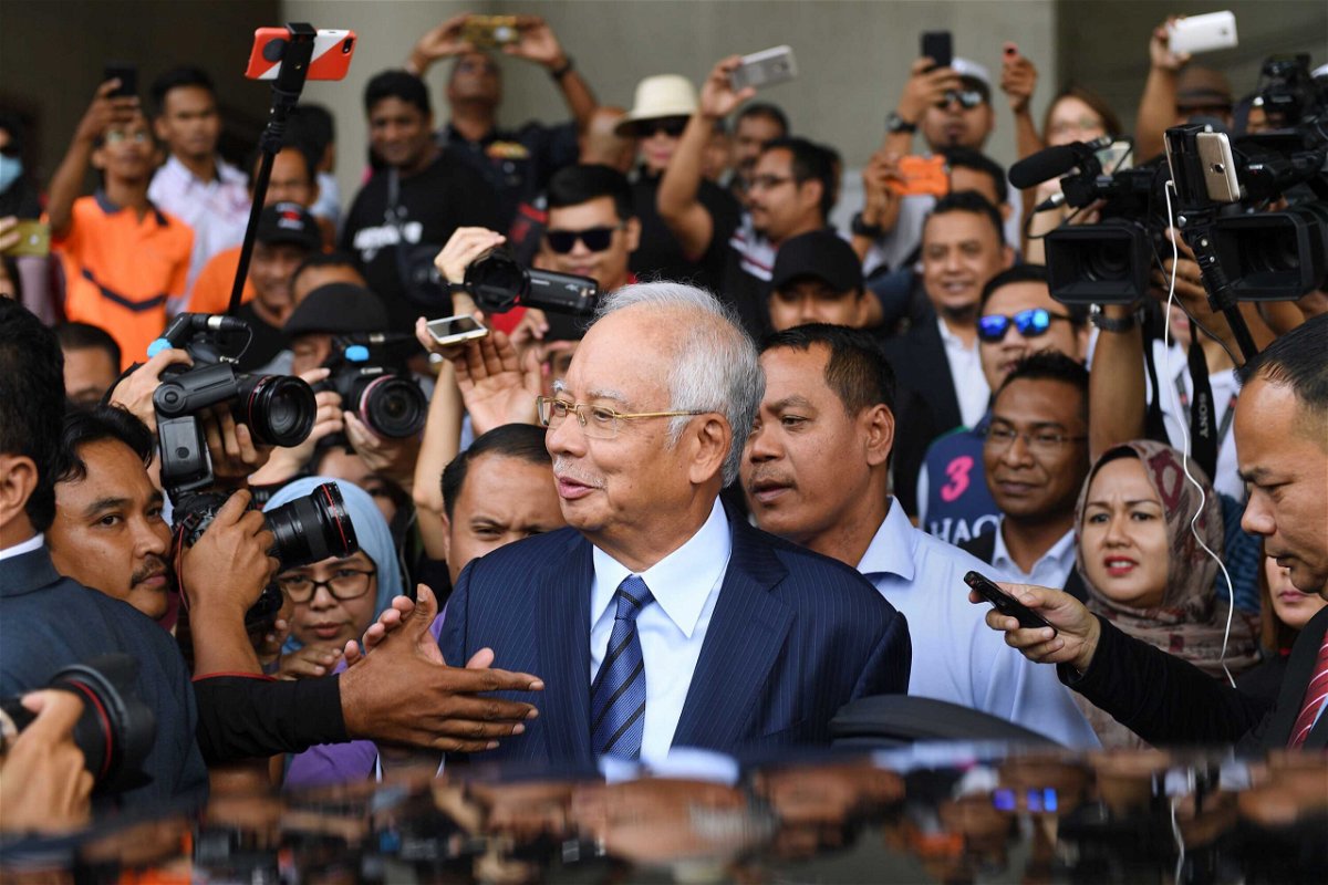 <i>Mohd Rasfan/AFP/Getty Images</i><br/>Malaysia's former prime minister
