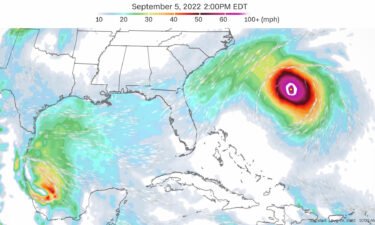 The American model is forecasting more than 100 mph wind gusts with this potential storm on Labor Day. Both forecast models -- the American and the European -- show the storm forming. Right now