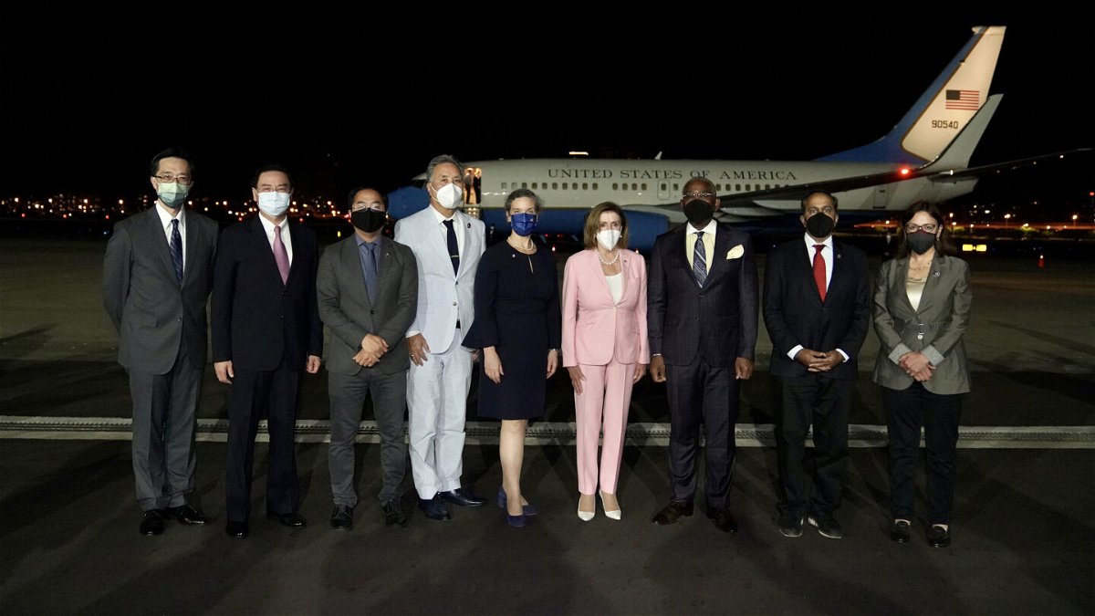 <i>TAIWAN Ministry of Foreign Affairs</i><br/>US House Speaker Nancy Pelosi landed in Taiwan on August 2