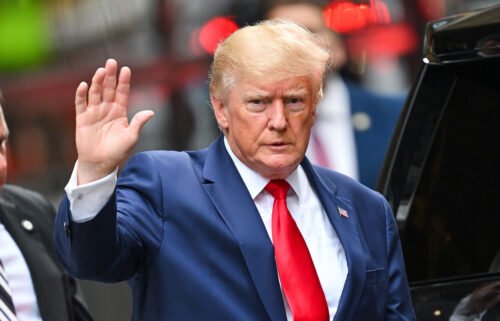 Former President Donald Trump leaves Trump Tower to meet with New York Attorney General Letitia James for a civil investigation on August 10 in New York City. Trump is reportedly nearing a decision on when to announce his 2024 bid.