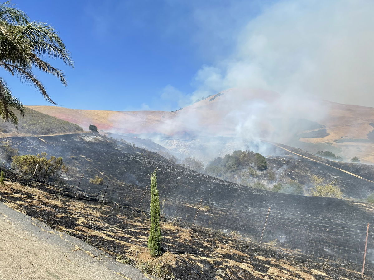 Fire Crews Work To Contain Growing Grass Fire In San Luis Obispo County ...